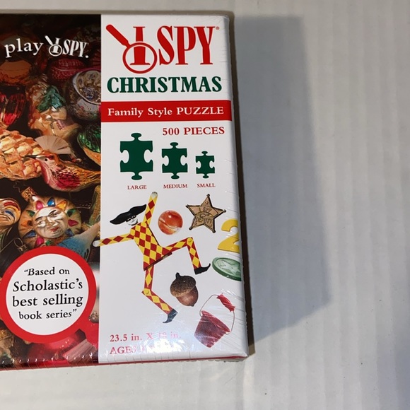 Scholastic Inc. New I Spy Christmas 500 Piece Family Style Puzzle - Picture 4 of 4